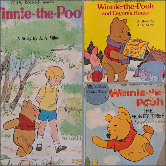 Vintage Winnie the Pooh Book Bundle - Picture 1 of 10